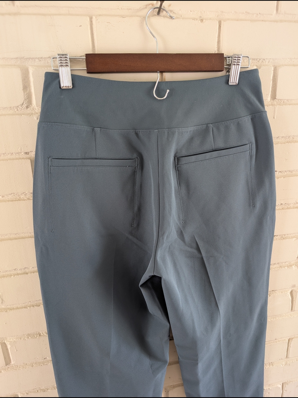 Athleta 4 Endless High Rise Pant Eden Blue Teal Tapered Fit Athleisure - Picture 4 of 7